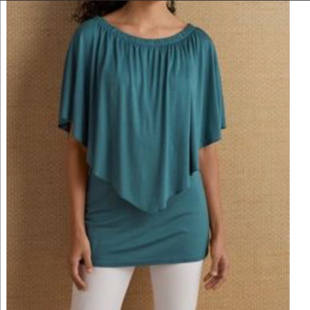 Soft Surroundings blouse blue size medium